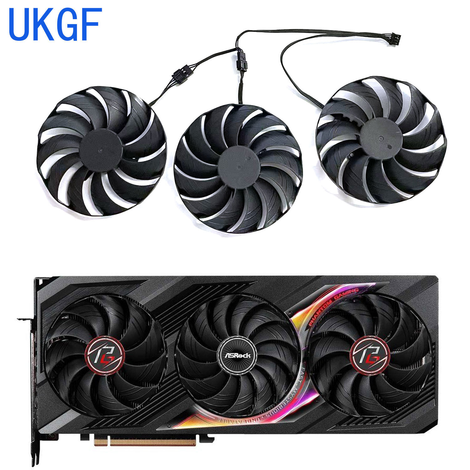 Rx 7900 Xt 20Gb - Ventoinha para Placa Gráfica ASRock Radeon