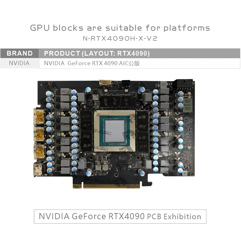 Bloco de GPU Bykski para Placa - Rtx 4090 Water Block Full Cover avaliação e preço