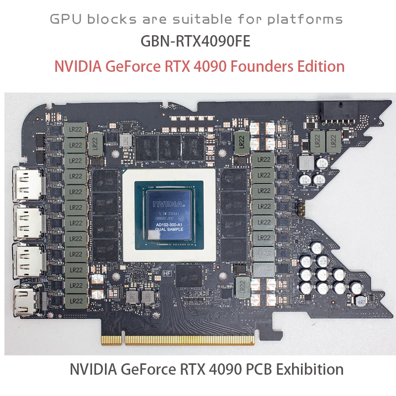 Bloco de GPU Granzon para Plac - Rtx 4090 Water Block Full Cover avaliação e preço