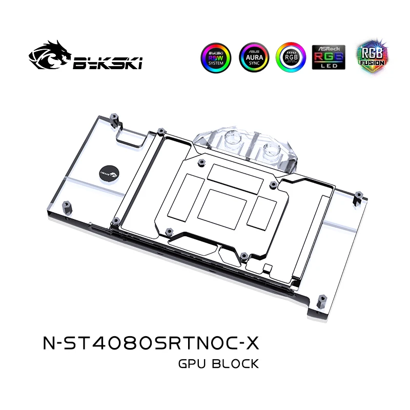 Bloco de GPU Bykski N-ST4080SR - Rtx 4080 Water Cooling Block avaliação e preço