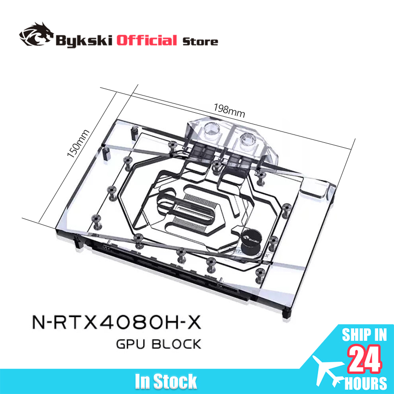 Bykski gpu bloco usado para nv - Rtx 4080 Water Cooling Block avaliação e preço