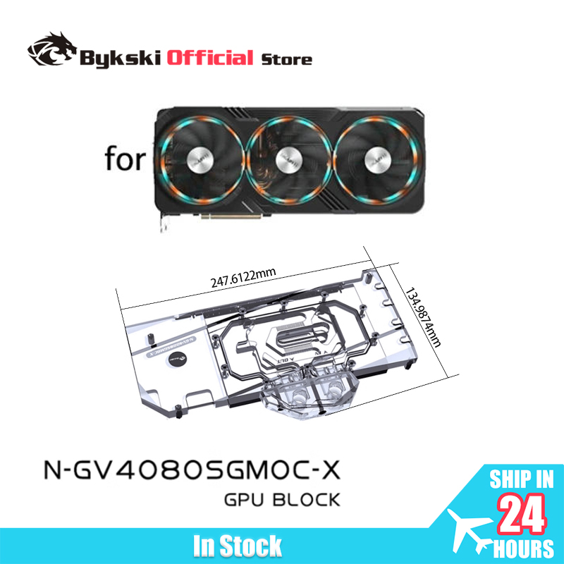 Bloco de GPU Bykski para Placa - Rtx 4080 Water Cooling Block avaliação e preço